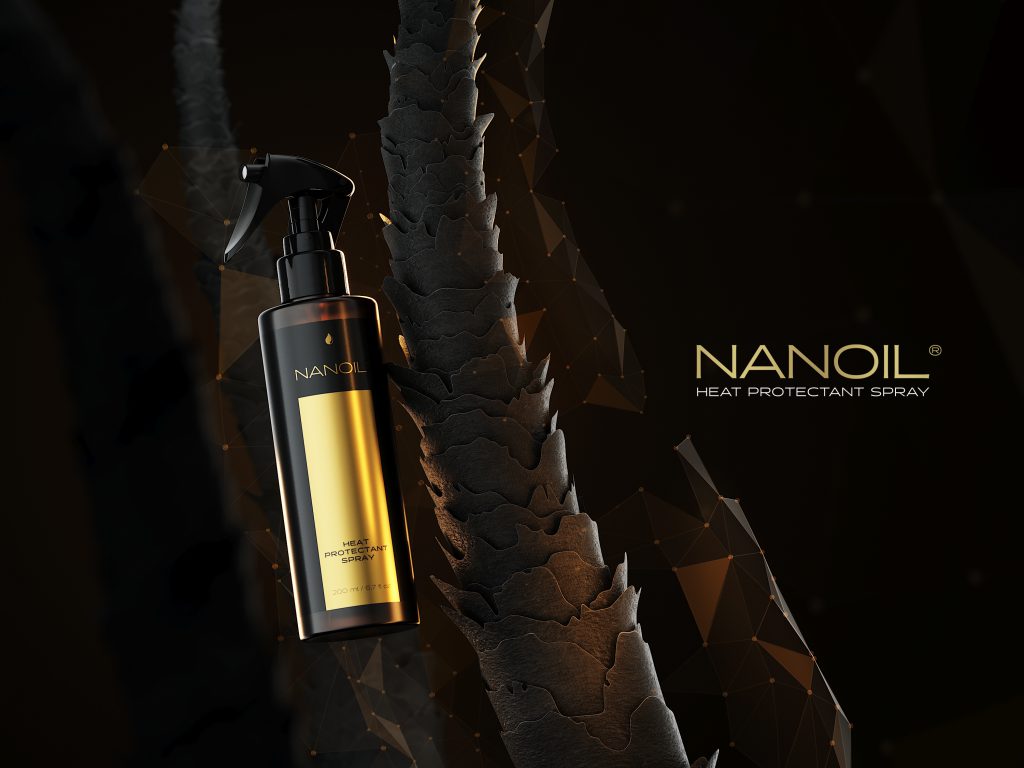 Nanoil Heat Protectant Spray – Proteção total para o cabelo durante a estilização