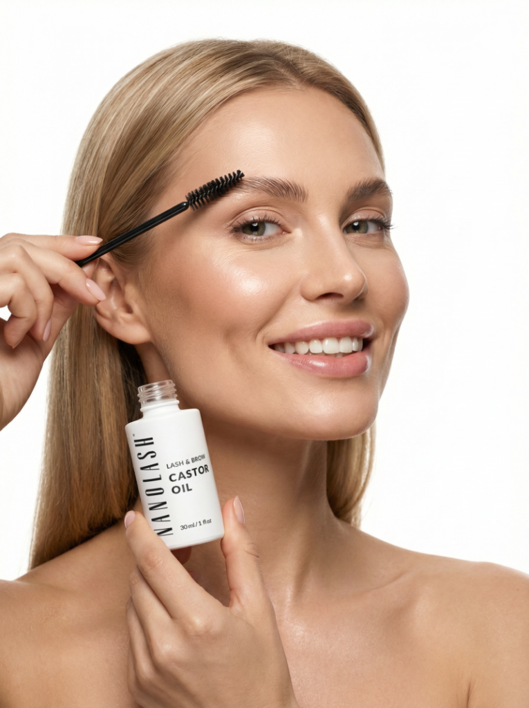 óleo de rícino sobrancelhas nanolash